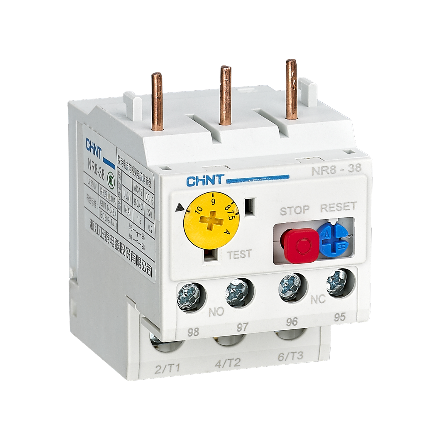 Тепловые реле перегрузки NR8-38 7.5-10A(R)