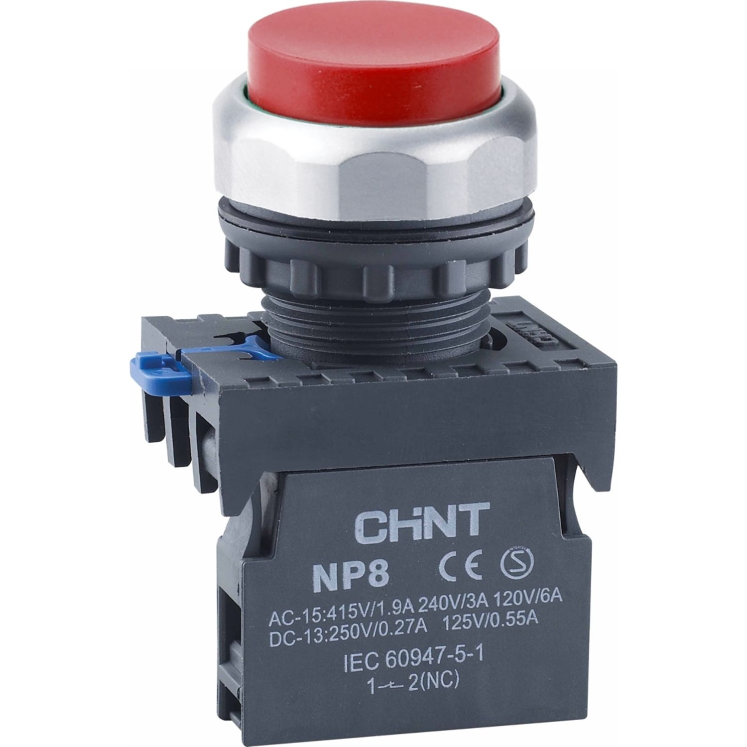 Кнопка управления NP8-01GN/4 без подсветки красная 1НЗ IP65 (R)