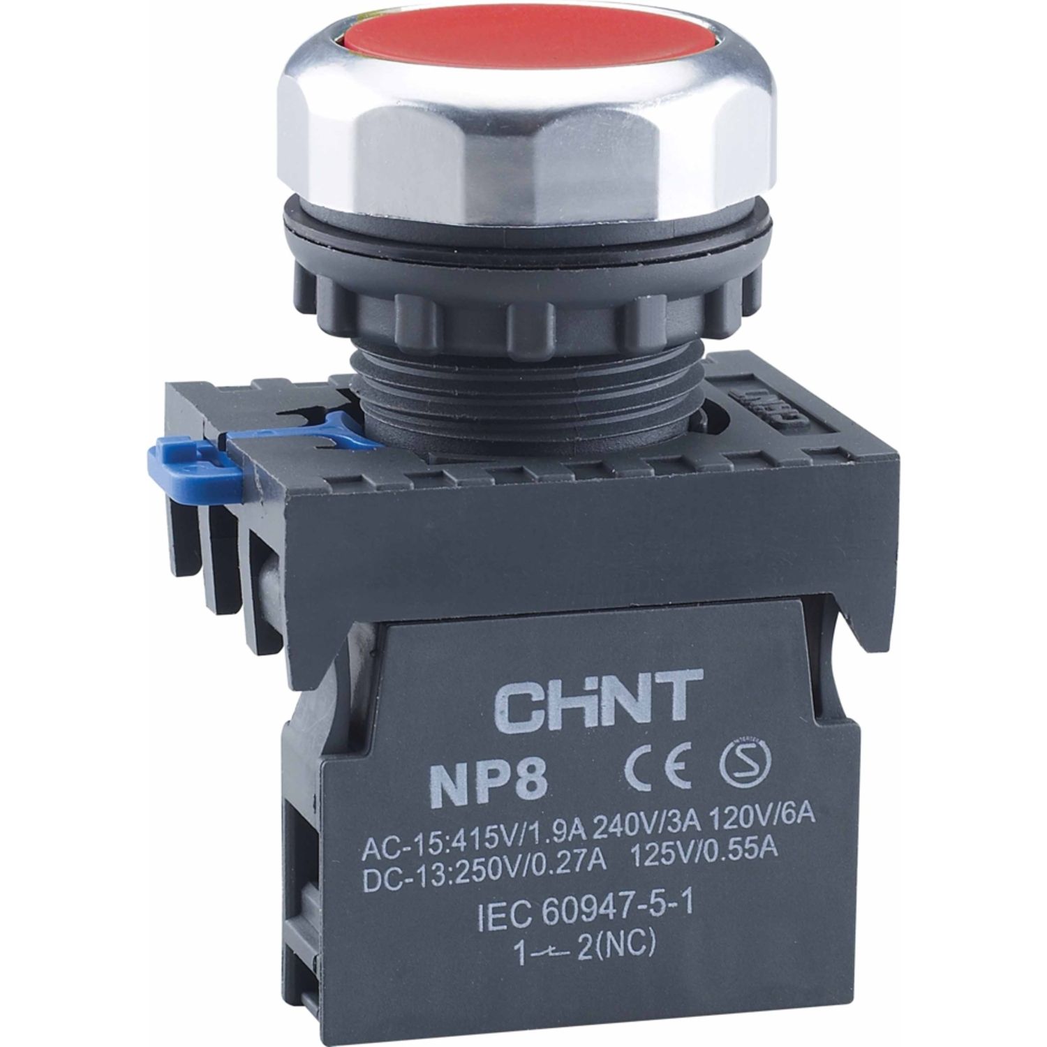 Кнопка управления NP8-01BND/4 1НЗ красная AC110В-220В(LED) IP65 (R)