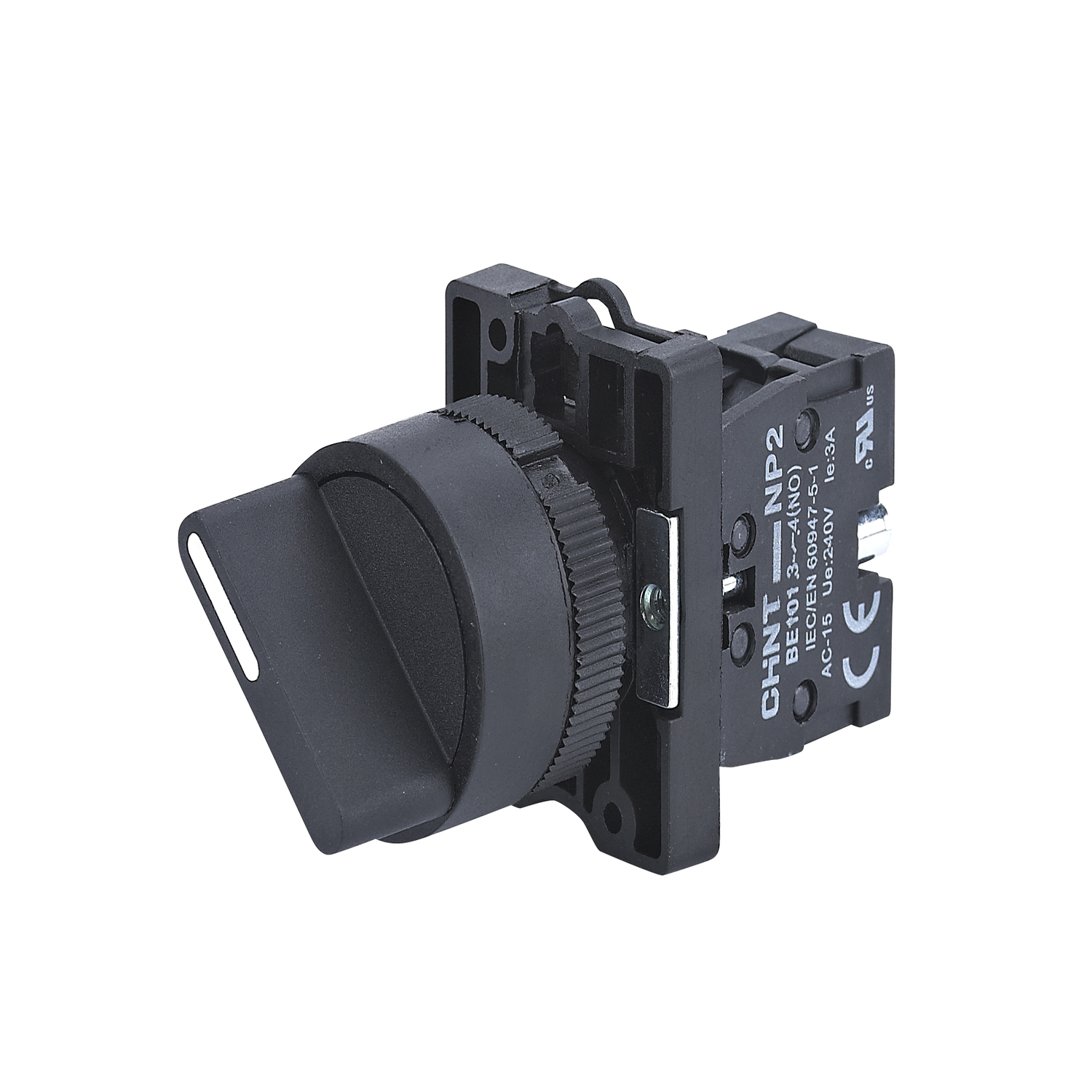 Переключатель NP2-ED51, 3 положения возвратом, 1НО IP40 (R)