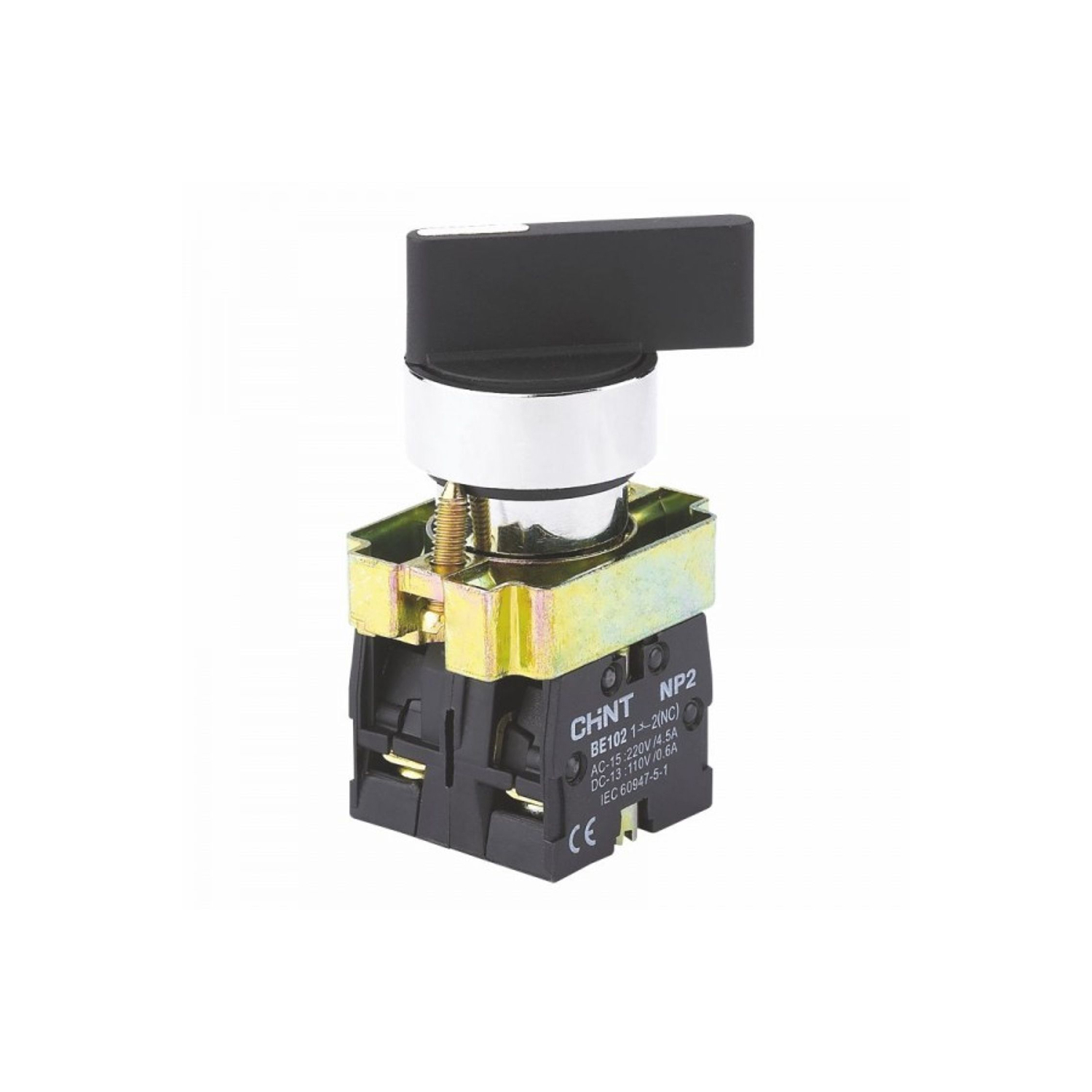 Переключатель NP2-BJ75 3 положения с возвратом (1НО), 1НЗ +1НО, IP40 (R)