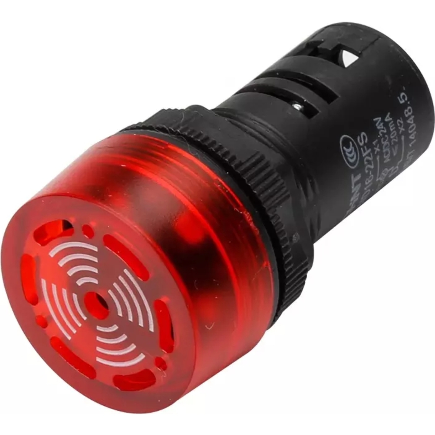 Сигнализатор звуковой ND16-22FS Φ22 мм красный LED АС220В (R)