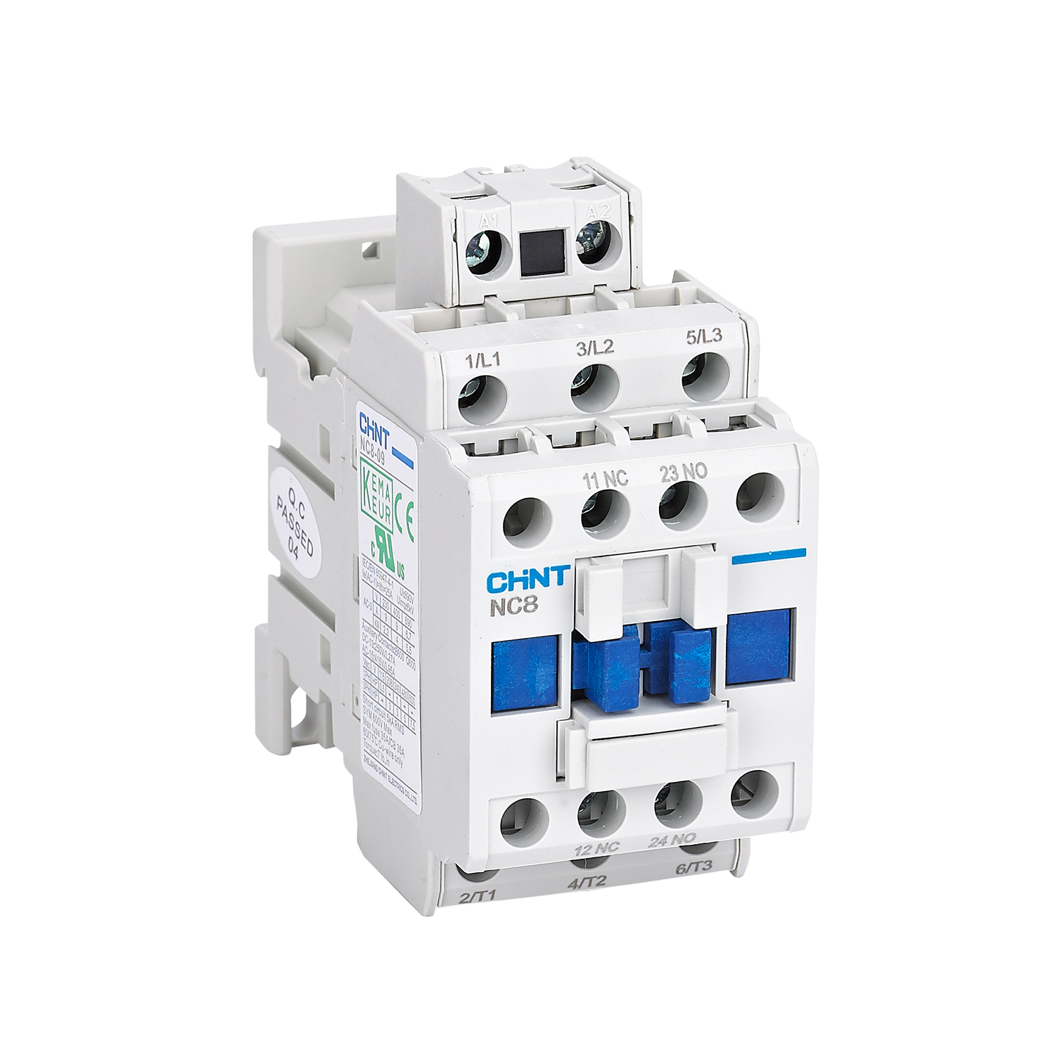 Контактор NC8-09/W 3P 9А AC/DC (48~130В) 1НО+1НЗ (R)