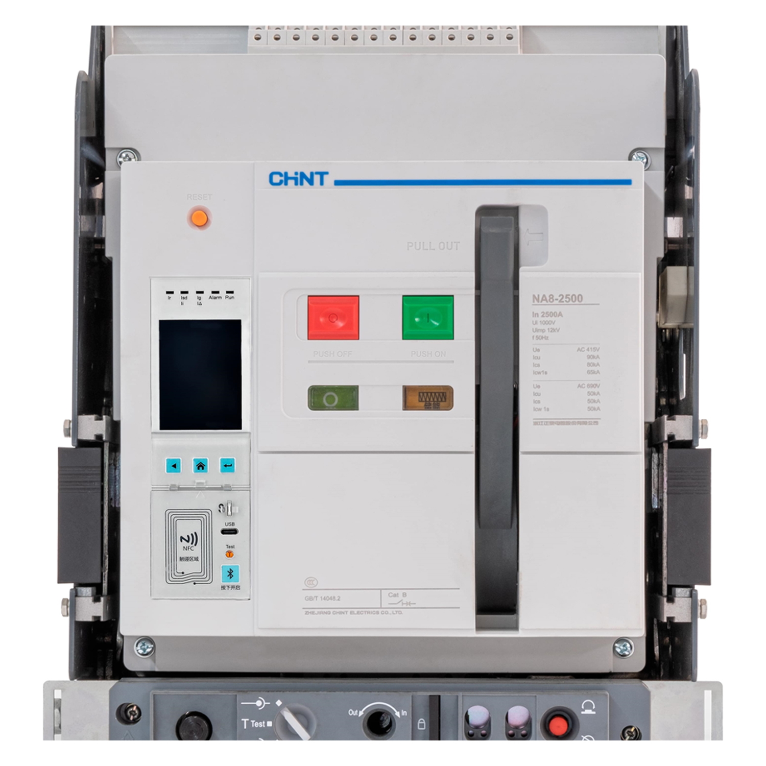 Воздушный авт. выкл. NA8-2500H-2000S/4P стац.,2000А, 85кА, тип S,  AC400В (R)