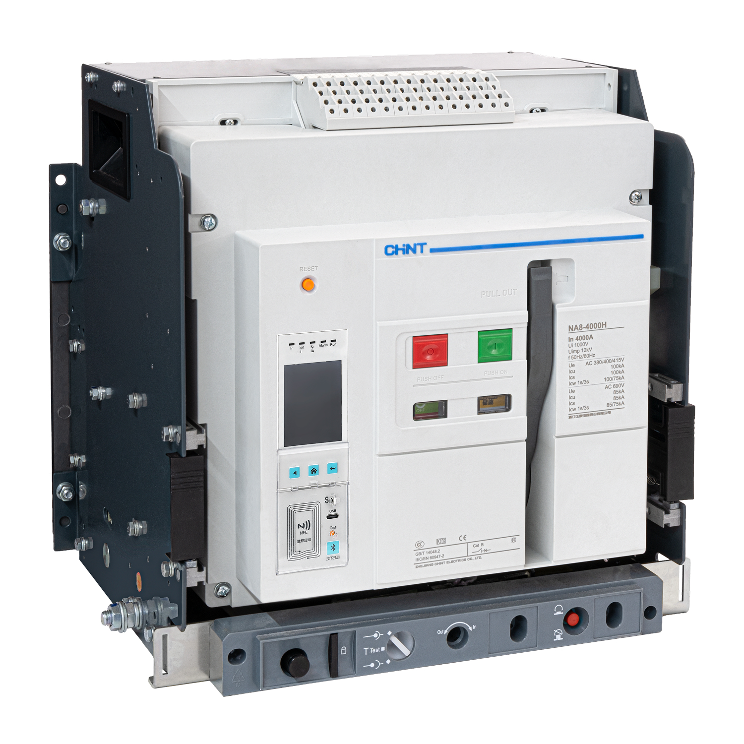 Воздушный авт. выкл. NA8-4000H-3200S/4P выкат.,3200А, 100кА, тип S, AC230В (R)